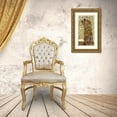thumbnail image 3 of Klimt, Gustav 19x32 Gold Ornate Wood Framed with Double Matting Museum Art Print Titled - The Stoclet Frieze (right), 3 of 4