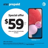 AT&T Samsung Galaxy, A13 LTE, 32GB, Black - Prepaid Smartphone ...