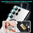 thumbnail image 2 of Dteck Clear for Samsung Galaxy S24 Ultra Mag Safe Case with Camera Lens Protector,Strong Magnetic Case for S24 Ultra,Full Protection Plating Anti-Scratch Slim Thin Case Cover,Black, 2 of 6