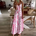 thumbnail image 2 of Byworldtasic Women's Plus Size Print Dresses V-Neck Summer Dresses Midi Long Loose Sundresses, 2 of 5