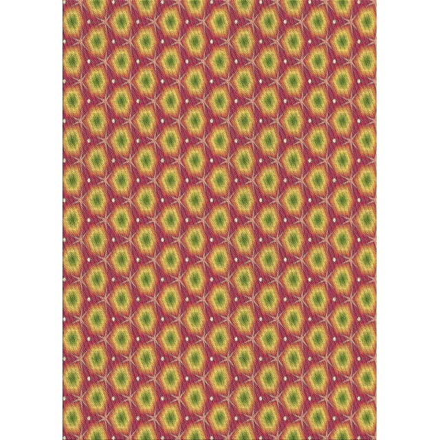 Ahgly Tapis Rectangulaire Lavable en Machine Intérieur Transitionnel Rouge Lave, 7 Pieds x 9 Pieds