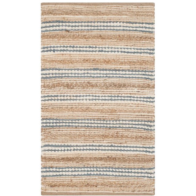Safavieh Cape Cod 8' X 10' Hand Woven Rug in Natural and Blue