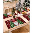 thumbnail image 3 of Christmas Placemats Set of 6, Pine Tree Gnome Place Mats Snowflake Red Buffalo Plaid Placemat Table Decoration for Kitchen Table Dinner Xmas Holiday Party Home Decor Indoor Outdoor 13x19 Inch, 3 of 9