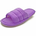 thumbnail image 5 of Lavra Women's Plush Terry Cloth Cozy Open Toe Slippers, 5 of 5