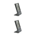 thumbnail image 3 of Yuarrent Termómetro digital LCD Independiente Medidor de humedad Sensor Calendario Hora Dormitorio Despertador Interior Hogar Negro Negro -50℃~70℃ 2Conjunto, 3 of 6