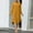 Yellow, variant on Women's Long Sleeve Button Down Abaya Casual Dress Dubai Outfits Korean Traditional Dress for Men Bridal Dress Dress for Women Elegant