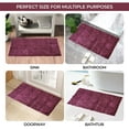 thumbnail image 5 of Superior Non-Slip Washable Bath Rug Set, 20" x 30", 24" x 36", Plum, 5 of 13