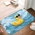 thumbnail image 5 of 1pc Duck Pattern Absorbent Non-Slip Bathroom Thickened Flannel Rug Decor,Soft,Quick Drying,Suitable For Indoor/outdoor Use,Bathrooms,Bedrooms,Kitchens,Terrace,Laundry Rooms,16"x24", 5 of 9