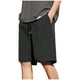 thumbnail image 2 of pstuiky Pantalones cortos para hombre, Pantalones cortos deportivos de entrenamiento físico de color sólido para hombre, transpirables, con bolsillos, estilo crop top, 2 of 9