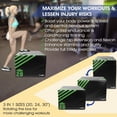 thumbnail image 4 of Yes4All 3 in 1 Foam Plyometric Jump Box Jump Training & Conditioning-Plyo Jump Box for Jump Training Fitness Workout Exercise 7kg - 20 24 30 inch,Green, 4 of 7