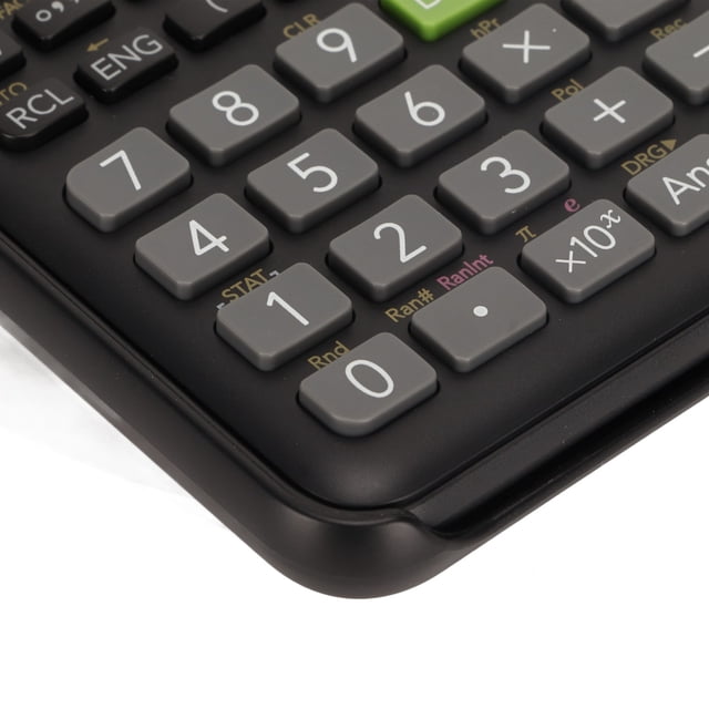 Calculadora científica para estudiantes con tapa, función de rechazo de palma, números claros, calculadora de funciones a batería para secundaria.