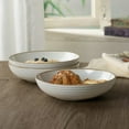 thumbnail image 6 of Famiware Jupiter 4-Piece Stoneware 30 oz Pasta Bowls Sets, White, 6 of 7