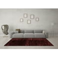 thumbnail image 3 of Ahgly Company Indoor Rectangle Abstract Red Modern Area Rugs, 2' x 5', 3 of 4