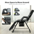 thumbnail image 4 of Thanaddo Tattoo Chair Facial Bed with Two Trays, Esthetician Bed Adjustable Folding Salon Bed with Hydraulic Stool Massage Bed for Professional Massage Facial Lash Beauty Treatment Spa, Black, 4 of 8