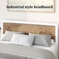 thumbnail image 4 of 4 EVER WINNER Full Bed Frame with Headboard, Industrial Style Bed Frame Full Size, Full Size Bed Frame with Wooden Footboard, No Box Spring Needed, Noise-Free, Easy Assembly, White, 4 of 6