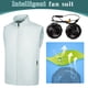 thumbnail image 1 of Traje Ventilador Chaleco Verano Al Calor Y Refrigerante Con Traje Ventilador para en Taller Chaleco Con Ventilador Protección Solar Al Aire Libre (azul L) [con Ventilador Sin Banco Energía], 1 of 9