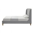 thumbnail image 5 of Kataleya Bed Grey wood Linen Queen Wingback Upholstered, 5 of 9