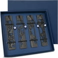 thumbnail image 1 of Artisan Wooden Bookmarks, Eco-Friendly Handcrafted Treasures, Ancient Style Design For Book Lovers, 4 Pack With Unique Grain, Perfect For Birthday, Graduation Season, 1 of 5