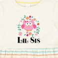 thumbnail image 4 of Inktastic Lil Sis Girls Owl Sister Announcement Girls Baby Dress, 4 of 5