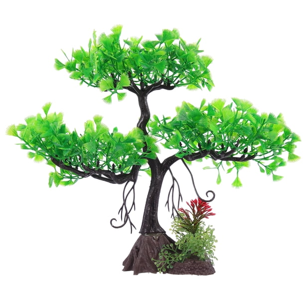 KAKOWELY Planta simulada, planta de acuario, planta artificial, decoración, planta de pecera, accesorio