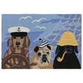 thumbnail image 1 of Ocean Trans- Importe FTP12433004 Tapis Rectangulaire Touffeté à la Main d'Intérieur et d'Extérieur 20 x 30 Po - Ocean, 1 of 1