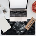 thumbnail image 6 of XXL Extended Mouse Pad 35.4x15.7", Gothic Ravens and Skulls Gaming Desk Mat, Non-Slip Base Computer Keyboard Pad, 6 of 7