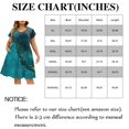 thumbnail image 3 of Women's Plus Size Summer Beach Dress - Loose V-Neck Ruffle Short Sleeve A-Line Maxi Dress - Black 6XL, 3 of 7