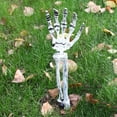 thumbnail image 4 of Plastic Horror Skeleton Skull Ornament Halloween Decor for Home  3 Piece Set, 4 of 6