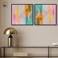 thumbnail image 3 of Art Remedy Saturaded Colors Art Canvas, 16" x 16", Black Frame, Golden Burst of Tones Set, 3 of 5