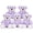 5Pcs-Purple, variant on Tezituor Bulk Teddy Bear 12 Packs Small Teddy Bear Stuffed Animals for Baby Shower