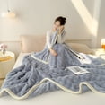 thumbnail image 2 of 10% Discount ! Easter! Rabbit Fleece Blanket Double-Sided Fleece Thickened Multifunctional Air Conditioning Blanket Ca, 2 of 4