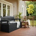 thumbnail image 4 of Devoko 82 Gallon Storage Patio Bench and Deck Box Organization Storage Combi for Patio, Garden, 4 of 7