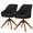 Black, variant on OSM Mid-Century Modern Swivel Accent Chair, 360° Rotating Comfortable Reading Armchair with Solid Wood Legs, Upholstered Fabric Chair for Living Room, Bedroom, Office, Study & Dorm, Red
