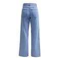 thumbnail image 5 of Woman Wide Leg Jeans High Waisted Baggy Jeans Trendy Y2K Boyfriend Jean Casual Stretchy Denim Pants with Pocket, 5 of 6