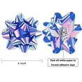 thumbnail image 2 of Lazos de regalo Wrapaholic, 10 cm, holográficos, color morado, paquete de 12, 2 of 8