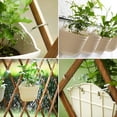 thumbnail image 2 of Wall And Railing Hanging Planters Without Hooks, Indoor And Outdoor Semicircle Plant Stands For Fences, Large Plastic Planters (Pack Of 2), 2 of 7
