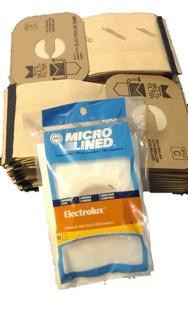 24 Electrolux C Bags & 2 After Filters for Electrolux Canister Vacuums
