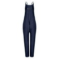 thumbnail image 3 of Women's Loose Overalls with Large Pockets - Strap Design, Casual Summer Jumpsuit, Polyester-Spandex, 3 of 4