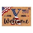 thumbnail image 2 of 250 Anniversary Usa Door Mat – Patriotic Door Mat Personalized,Patriotic Welcome Doormat,A To Z 26 Letters Memorial National Day Floor Mats,Non-Slip Freedom Memorial Day Porch Front Decor, 2 of 4
