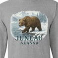 thumbnail image 4 of Inktastic Juneau Alaska Bear Scenic Wilderness Long Sleeve T-Shirt, 4 of 5
