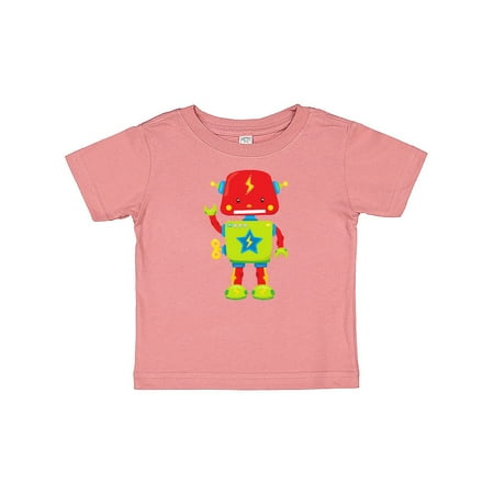 

Inktastic Cute Robot Little Robot Colorful Robot Gift Baby Boy or Baby Girl T-Shirt