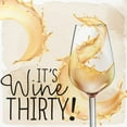 thumbnail image 2 of Allen, Kimberly 20x20 White Modern Wood Framed Museum Art Print Titled - Wine Splash 2, 2 of 4