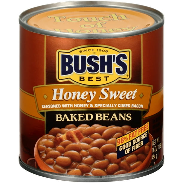Bush's Honey Sweet Baked Beans, Canned Beans, 16 oz