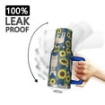 thumbnail image 3 of OBREWU French Bulldog Sunflowers Floral Tumbler with Handle and Lid,French Bulldog Sunflowers Floral 40oz Double Wall Vacuum Insulated Tumbler,Cups Gift for Women and Men, 3 of 7