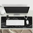 thumbnail image 6 of Japanese Sea Wave Cool Anime Kanagawa Large Gaming Mouse Pad,Black and White Keyboard Mouse Mat,Long Computer Gaming Cool Mousepad for Home Office Work Desk Stitched Eges Non-Slip Base Mouse Pads, 6 of 6