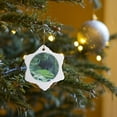 thumbnail image 7 of 3drose, Moray Eel, 3 inch Snowflake Porcelain Ornament, 7 of 7
