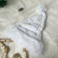thumbnail image 5 of Oalirro Snowflake Santa Hat for Adults Christmas Hat for Unisex Holiday Hat Party Supplies Christmas Decorations Hat Gifts for New Year Headwear, 5 of 9