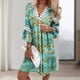 thumbnail image 4 of Vestido maxi básico para mujer Color sólido Encaje Rem Vestido casual Traje de vacaciones de gran tamaño FLhrweasw Para estrenar, 4 of 8