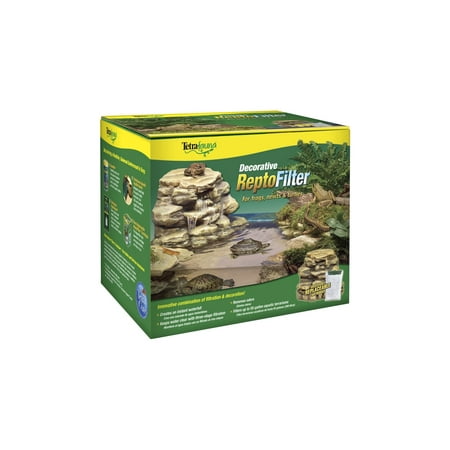 Tetra River Rock Decorative Reptile Filter Up to 55 (Best Filter For A 55 Gallon Turtle Tank)