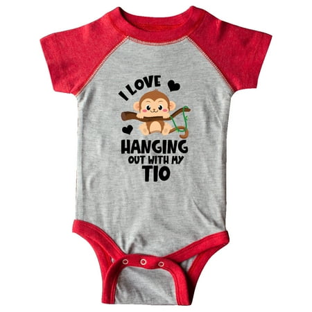 

Inktastic Monkey I Love Hanging out with My Tio Gift Baby Boy or Baby Girl Bodysuit